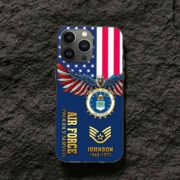 USAF Custom Phone Case VPVC505404, Gifts For Air Force Veteran, Best Gifts On Father's Day, Armed Forces Day, Independence Day, Veterans Day. - Image 3