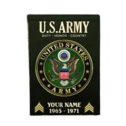 US Army Flag VPVC112201, Custom Name, Rank, Year, Gift For Army Veteran, American Flag, Patriotic Flag, Garden Flag, House Flag - Image 3