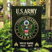 US Army Flag VPVC112201, Custom Name, Rank, Year, Gift For Army Veteran, American Flag, Patriotic Flag, Garden Flag, House Flag - Image 3