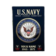 US Navy Flag VPVC112202, Custom Name, Rank, Year, Gift For Navy Veteran, American Flag, Patriotic Flag, Garden Flag, House Flag - Image 3
