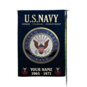 US Navy Flag VPVC112202, Custom Name, Rank, Year, Gift For Navy Veteran, American Flag, Patriotic Flag, Garden Flag, House Flag - Image 4