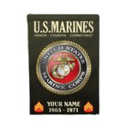 USMC Flag VPVC112211, Custom Name, Rank, Year, Gift For Marine Veteran, American Flag, Patriotic Flag, Garden Flag, House Flag - Image 3