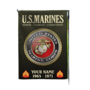 USMC Flag VPVC112211, Custom Name, Rank, Year, Gift For Marine Veteran, American Flag, Patriotic Flag, Garden Flag, House Flag - Image 4