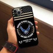 Premium Custom USAF Phone Case VPVC507404, Gifts For Air Force Veteran, Best Gifts On Father's Day, Armed Forces Day, Independence Day, Veterans Day. - Image 2