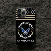 Premium Custom USAF Phone Case VPVC507404, Gifts For Air Force Veteran, Best Gifts On Father's Day, Armed Forces Day, Independence Day, Veterans Day. - Image 3