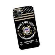 Premium Custom USCG Phone Case VPVC507405, Gifts For Coast Guard Veteran, Best Gifts On Father's Day, Armed Forces Day, Independence Day, Veterans Day. - Image 3
