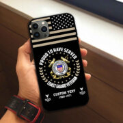 Premium Custom USCG Phone Case VPVC507405, Gifts For Coast Guard Veteran, Best Gifts On Father's Day, Armed Forces Day, Independence Day, Veterans Day. - Image 3