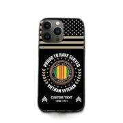 Premium Custom Vietnam Veteran Phone Case VPVC507406, Gifts For Vietnam Veteran, Best Gifts On Father's Day, Armed Forces Day, Independence Day, Veterans Day. - Image 2