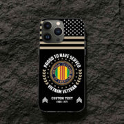 Premium Custom Vietnam Veteran Phone Case VPVC507406, Gifts For Vietnam Veteran, Best Gifts On Father's Day, Armed Forces Day, Independence Day, Veterans Day. - Image 2