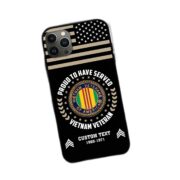 Premium Custom Vietnam Veteran Phone Case VPVC507406, Gifts For Vietnam Veteran, Best Gifts On Father's Day, Armed Forces Day, Independence Day, Veterans Day. - Image 3
