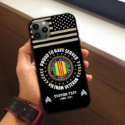 Premium Custom Vietnam Veteran Phone Case VPVC507406, Gifts For Vietnam Veteran, Best Gifts On Father's Day, Armed Forces Day, Independence Day, Veterans Day. - Image 3