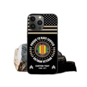 Premium Custom Vietnam Veteran Phone Case VPVC507406, Gifts For Vietnam Veteran, Best Gifts On Father's Day, Armed Forces Day, Independence Day, Veterans Day.