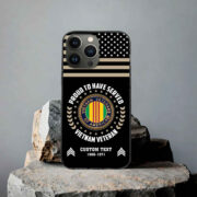 Premium Custom Vietnam Veteran Phone Case VPVC507406, Gifts For Vietnam Veteran, Best Gifts On Father's Day, Armed Forces Day, Independence Day, Veterans Day.