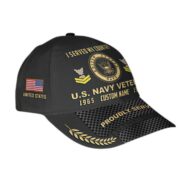 US Navy Custom Cap VPVC014702, Gifts For Navy Veteran, Best Gifts On Father's Day, Armed Forces Day, Independence Day, Veterans Day. - Image 3