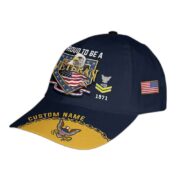 Premium US Navy Cap VPVC014707, Custom Name, Rank, Year, Gifts For Navy Veteran, Best Gifts On Father's Day, Armed Forces Day, Independence Day, Veterans Day. - Image 2