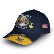 Premium US Navy Cap VPVC014707, Custom Name, Rank, Year, Gifts For Navy Veteran, Best Gifts On Father's Day, Armed Forces Day, Independence Day, Veterans Day. - Image 2