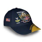 Premium US Navy Cap VPVC014707, Custom Name, Rank, Year, Gifts For Navy Veteran, Best Gifts On Father's Day, Armed Forces Day, Independence Day, Veterans Day. - Image 3