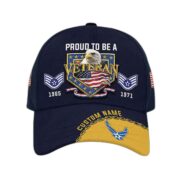 Premium USAF Cap VPVC014709, Custom Name, Rank, Year, Gifts For Air Force Veteran, Best Gifts On Father's Day, Armed Forces Day, Independence Day, Veterans Day.