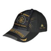 Premium US Army Cap VPVC012401, Custom Name, Rank, Year, Gifts For Army Veteran, Best Gifts On Father's Day, Armed Forces Day, Independence Day, Veterans Day. - Image 3