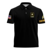 Unique Custom Name, Rank, Year US Army Polo Shirt VPVC215101, Gifts For Army Veteran, Best Gifts On Father's Day, Independence Day, Veterans Day. - Image 2