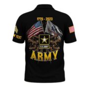 Unique Custom Name, Rank, Year US Army Polo Shirt VPVC215101, Gifts For Army Veteran, Best Gifts On Father's Day, Independence Day, Veterans Day. - Image 3