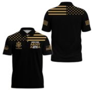 Unique Custom Name, Rank, Year US Army Polo Shirt VPVC215501, Gifts For Army Veteran, Best Gifts On Father's Day, Independence Day, Veterans Day. - Image 3