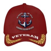 Premium US Veterans Embroidered Baseball Hats VPVC302901, Gifts For Veterans On Father's Day, Armed Forces Day, Independence Day, Veterans Day. - Image 2