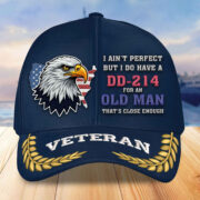 Premium US Veterans Embroidered Baseball Hats VPVC305702, Gifts For Veterans On Father's Day, Armed Forces Day, Independence Day, Veterans Day. - Image 2