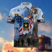 Premium US Veterans Polo Shirt BPHN100411, Gifts For US Veterans, Gifts On Memorial Day, Father's Day, Armed Forces Day, Veterans Day. - Image 2