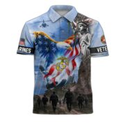 Premium US Veterans Polo Shirt BPHN100411, Gifts For US Veterans, Gifts On Memorial Day, Father's Day, Armed Forces Day, Veterans Day. - Image 14