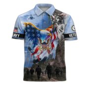 Premium US Veterans Polo Shirt BPHN100411, Gifts For US Veterans, Gifts On Memorial Day, Father's Day, Armed Forces Day, Veterans Day. - Image 8