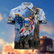 Premium US Veterans Polo Shirt BPHN100411, Gifts For US Veterans, Gifts On Memorial Day, Father's Day, Armed Forces Day, Veterans Day. - Image 8