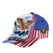 Premium US Veterans Baseball Hats BPVC170402, Gifts For US Veterans On Father's Day, Armed Forces Day, Independence Day, Veterans Day. - Image 4