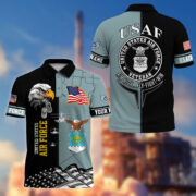 Premium Custom US Military Polo Shirt BPVC170411, Gifts For US Veterans, For Active Duty, For US Soldier - Image 25