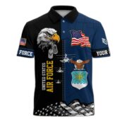 Premium Custom US Military Polo Shirt BPVC170411, Gifts For US Veterans, For Active Duty, For US Soldier - Image 26
