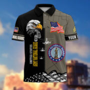 Premium Custom US Military Polo Shirt BPVC170411, Gifts For US Veterans, For Active Duty, For US Soldier - Image 8
