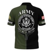 Premium Custom US Military Polo Shirt BPVC170411, Gifts For US Veterans, For Active Duty, For US Soldier - Image 3