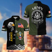 Premium Custom US Military Polo Shirt BPVC170411, Gifts For US Veterans, For Active Duty, For US Soldier - Image 4