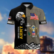 Premium Custom US Military Polo Shirt BPVC170411, Gifts For US Veterans, For Active Duty, For US Soldier - Image 5