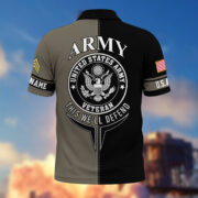 Premium Custom US Military Polo Shirt BPVC170411, Gifts For US Veterans, For Active Duty, For US Soldier - Image 6