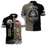 Premium Custom US Military Polo Shirt BPVC170411, Gifts For US Veterans, For Active Duty, For US Soldier - Image 7