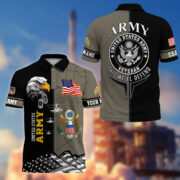 Premium Custom US Military Polo Shirt BPVC170411, Gifts For US Veterans, For Active Duty, For US Soldier - Image 7