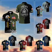 Premium Custom US Military Polo Shirt BPVC170411, Gifts For US Veterans, For Active Duty, For US Soldier