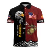 Premium Custom US Military Polo Shirt BPVC170411, Gifts For US Veterans, For Active Duty, For US Soldier - Image 17