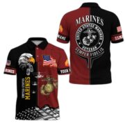 Premium Custom US Military Polo Shirt BPVC170411, Gifts For US Veterans, For Active Duty, For US Soldier - Image 19