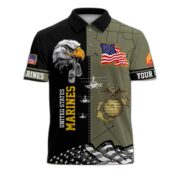 Premium Custom US Military Polo Shirt BPVC170411, Gifts For US Veterans, For Active Duty, For US Soldier - Image 20