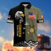Premium Custom US Military Polo Shirt BPVC170411, Gifts For US Veterans, For Active Duty, For US Soldier - Image 20
