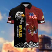 Premium Custom US Military Polo Shirt BPVC170411, Gifts For US Veterans, For Active Duty, For US Soldier - Image 35