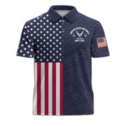 USAF Custom Polo Shirt VPVC217804, Gifts For Air Force Veteran, Best Gifts On Father's Day, Armed Forces Day, Independence Day, Veterans Day.