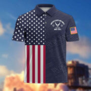 USAF Custom Polo Shirt VPVC217804, Gifts For Air Force Veteran, Best Gifts On Father's Day, Armed Forces Day, Independence Day, Veterans Day.